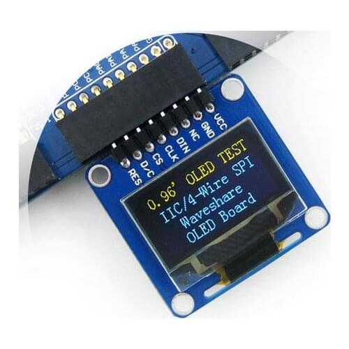 CFsunbird 0.96 inch OLED OLED display module 12864 blue and yellow curved needle