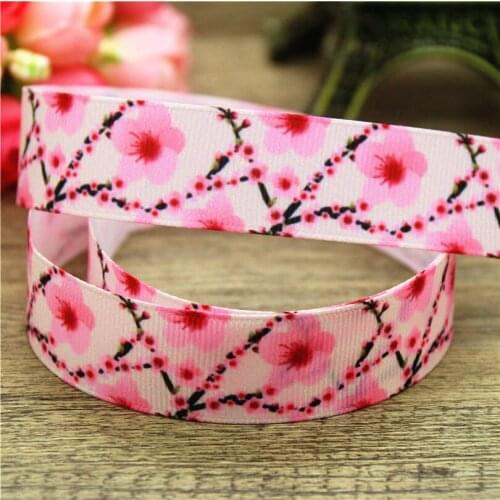 DHK 7/8'' 5yards printed grosgrain ribbon Accessory hairbow headwear DIY 22mm E1220