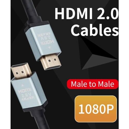 HDMI 2.0 Cables 3D 1080P Male to Male 24K Gold-plated Connector For Projector Video Xbox DVD Player PS3 PS4 TV Box Wire