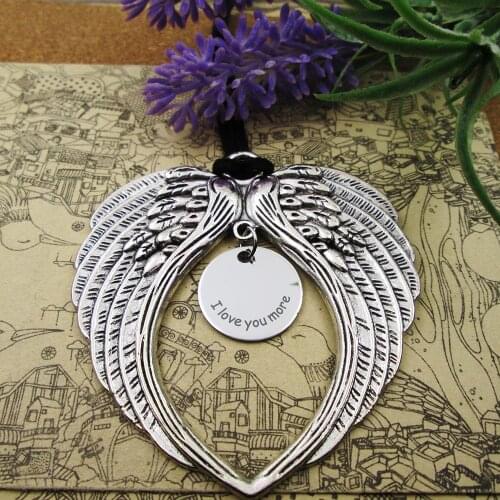 I love you more angel gift for someone you love love angel valentines birthday anniversary angel memorial angel wings i love u
