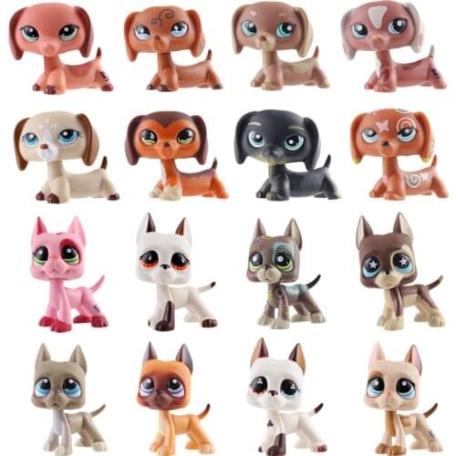 LPS Pet Shop Toys Dolls Cat Great Dane Dog dachshund Collection Stand Action Figures High Quality littlest Model Toys Gifts