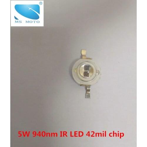 5W 940nm array IR LED 2pcs 42mil chips in one infrared emitting diode Infrared led infrared lamp for Invisible security