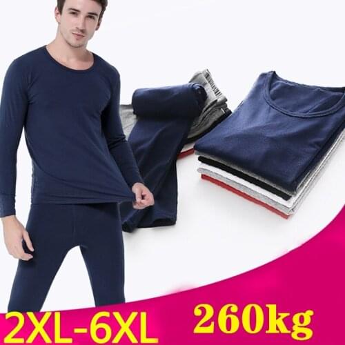 Long Johns Mens Set Thermal Underwear Men Largo Johns Underwear Sets Cotton Thin Oversized Clothes for Men Clothing Thermo