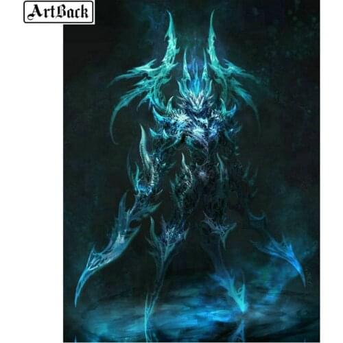 5d diamond painting cartoon warrior diy 3d diamond mosaic kids crafts diamond embroidery decorative sticker