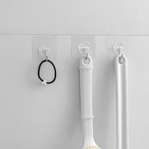 1 Pcs Adhesive Clear Hooks Magic Hook Heavy Duty Wall Hooks Waterproof Sticky Sucker For Kitchen Bathroom Hook Dropshipping