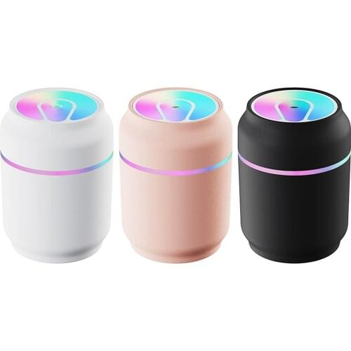 200ml Mini Air Humidifier Electric Air Diffuser Aroma Oil Diffuser USB Cool Mist Sprayer with Night Light for Home Office Car