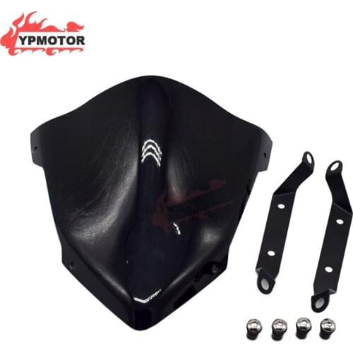 MT09 14-16 Motorcycle Windscreen Windshield Glass Fairing W/ Bracket Holder Support For Yamaha MT-09 FZ-09 FZ09 2014-2016 2015