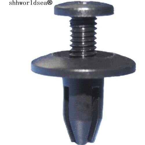 Shhworldsea 100 Pcs/Lot Push-Type Retainer Clip Fastener FOR Honda Isuzu Nissan Fit 6mm Hole Brand New
