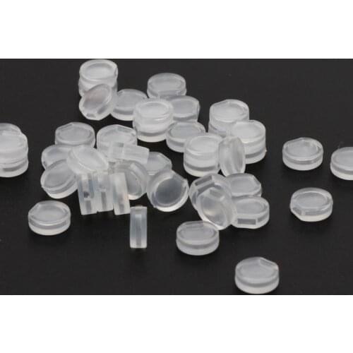 50Pcs Earring Pads Silicone Comfort Earring Cushions for Clips on Earrings Clear U2JF