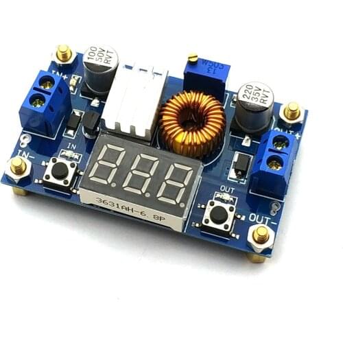 XL4015 5A High power 75W DC-DC adjustable step-down module+LED Voltmeter Power supply module