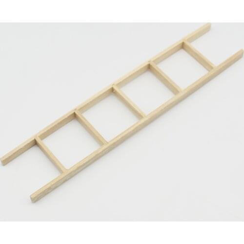 1:12 Dollhouse Miniature staircase 5.9" wood ladder Fairy door accessory