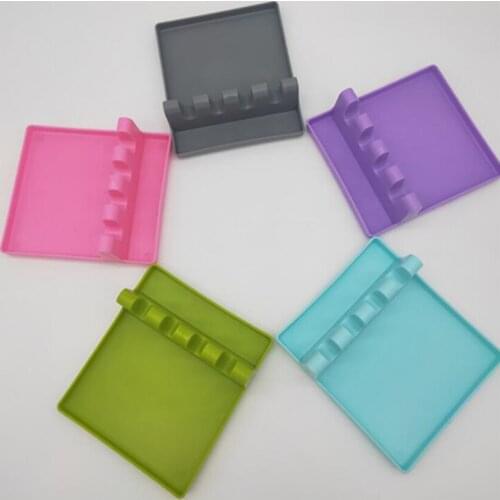 1Pc Multi-purpose Spoon Rests Kitchen Spoon Spatula Pads Rice Scoop Rack Shelf Kitchen Utensil Cooking Tools Stand, Key Holder