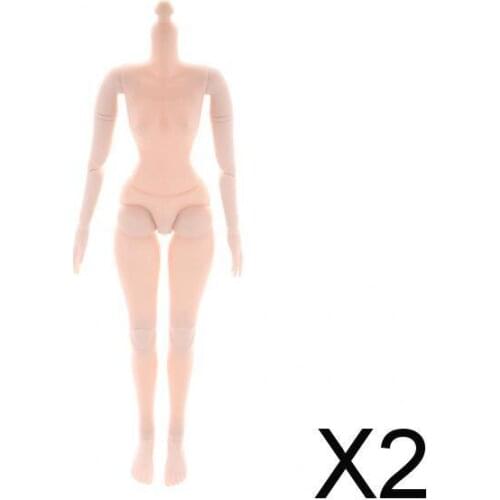 2x60cm 21 Joints Nude Body Part No Head for 1/3 BJD Doll Accessory Normal Skin