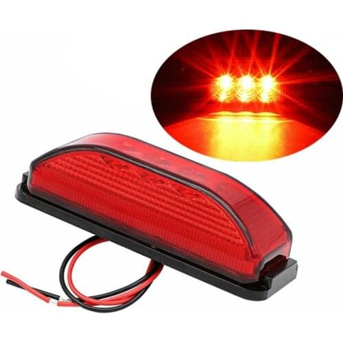 3 LED Fender Rear Light Red Side Marker Trailer RV Pickup Truck Lights Turn Light Waterproof RV Van Truck Trailer LED Light