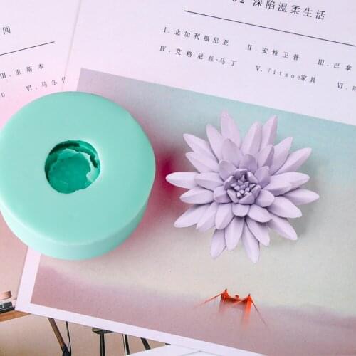 3D Molds Purple Lotus Silicone Soap Mold Candle Mold Aroma Mould Handmade Soap Making Resin Clay Molds Przy HC0037 Silica Gel