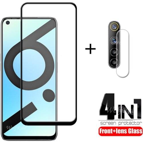 4-in-1 For OPPO Realme 6i Glass For Realme 6i Tempered Glass Full Screen Protector For Realme X50 6 5 Pro 5 C11 X3 6i Lens Glass