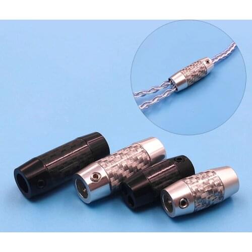 5pcs/lot Carbon Fiber Metal Cable Splitter Slider DIY Headphone Cable Divider for 8-12 Strands Upgraded Headphone Cable DIY