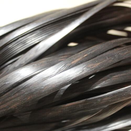 500g Black Gradient Flat Synthetic Rattan Diy Handmade Crafts Weave Plastic Material For Knit And Repair Chair Table Basket