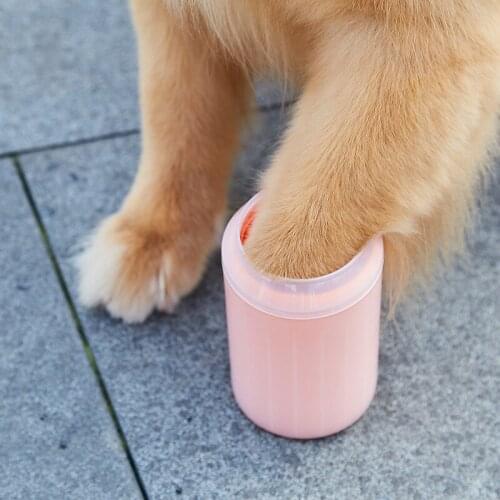 Pet dog foot cleaning cup paw brush cleaning tool outdoor washing machine dog foot cleaner portable washer Pet foot washing tool