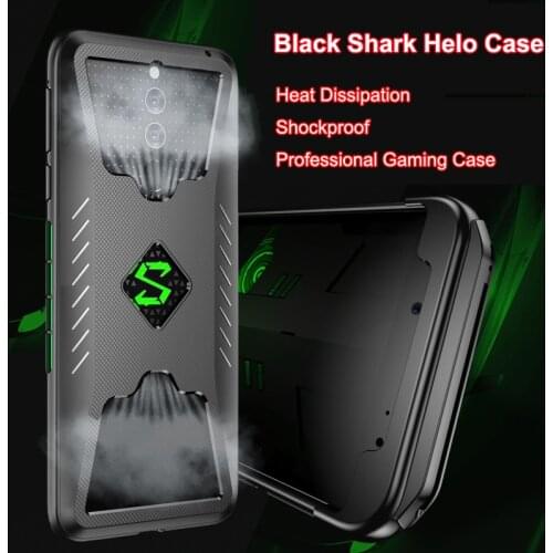 Case for Xiaomi Mi Black Shark Helo Case Heat Dissipation Soft Shockproof Back Cover for Black Shark Helo Funda with Handle Kit