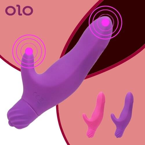 OLO Dildo Vibrator G-spot Massager Finger Vibrator AV Stick Vagina Clitoris Stimulator Sex Toys for Women Sex Adult Products