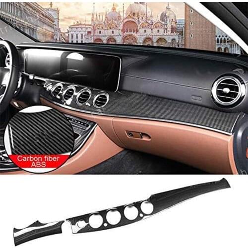 Carbon fiber Center Console Dashboard Cover For Mercedes Benz E Class W213 16-19