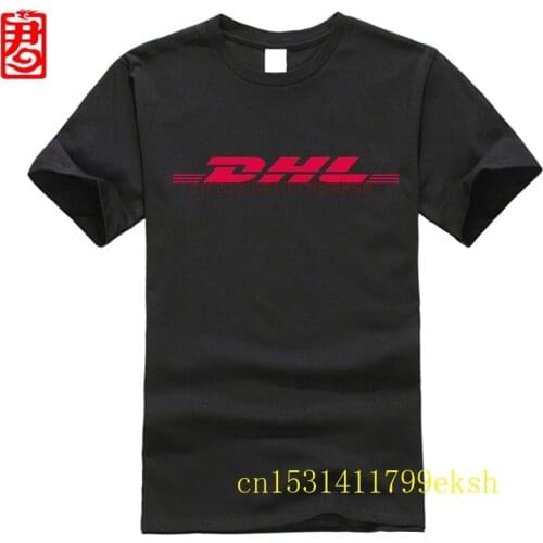 Summer 100% Cotton DHL T Shirts Letters Logo Printed Yellow Short Sleeve Casual Mens O Neck Shirts Brand Clothing