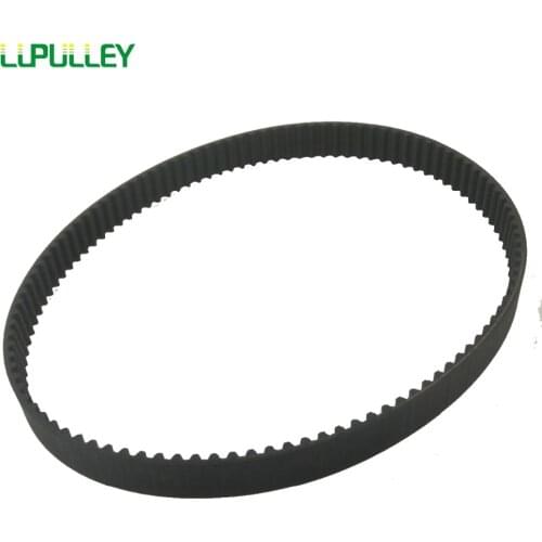 LUPULLEY S5M Rubber Timing Belt Black Transmission Gear Belt Width 15/20/25mm S5M600/625/635/645/650/655/660/665/670/675/690mm