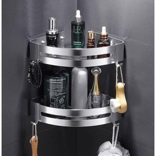 Bathroom Shelf Organizer Snap Up Corner Shelf Caddy Bathroom Corner Shelf Shower Storage Wall Holder Shampoo Holder