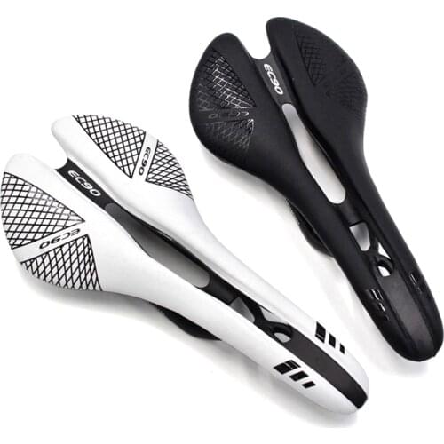 New Carbon Road Bicycle Saddle hollow Full Carbon Mountain Bike Saddle / seat / Carbon MTB Saddle + Leather 115g