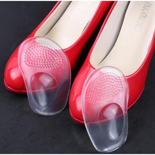 Wholesale 1000 Pairs/lot Arch Support Cushion Half Insole Silicone Gel Front Feet Shoe Pads Foot Care