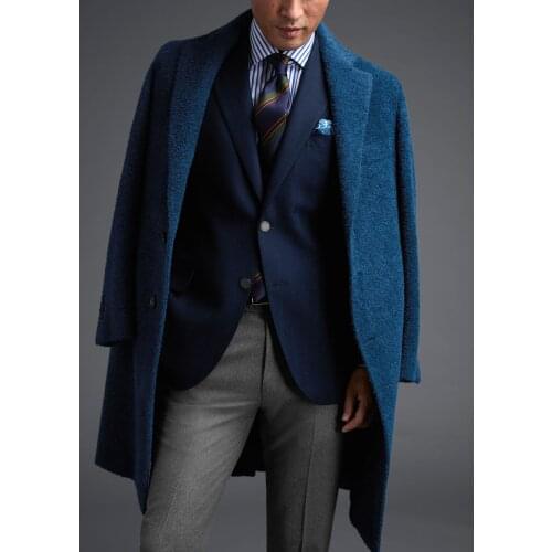 Jacket+Pants) Summer Business Navy Blue 2 Piece Groom Tuexdos For Wedding Formal Prom Suit Party Evening Blazer Custom Made