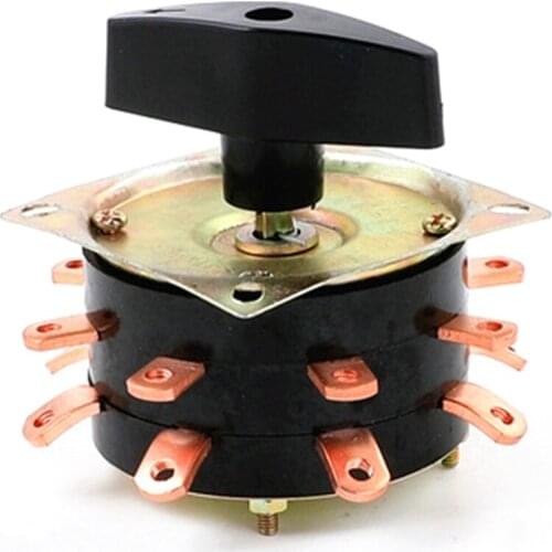 Welde Switch KDH-40 / 2-8 Contactor 8 Bit 2 Phase 16 Pin 40A Welding Machine Switch Rotary Switch Copper Needle Silver Plated