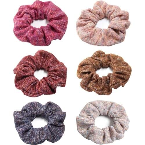 Furling Girl 1 PC Knitting Colored thread Headband Ponytail holder Elasticity Polyester Hair Band For Women Hair Accessories