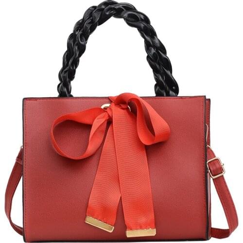 Women Bag New Wave Bowknot Portable Small Square Fashion Shoulder Messenger Crossbody Bag Luxury Handbags Designer Clutch Bag