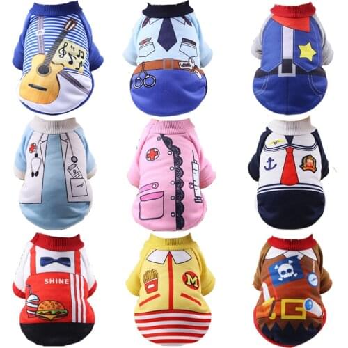 Winter Pet Dog Clothes For Small Dogs Soft Cotton Puppy Pet Cat Coat Jacket Funny Halloween Dog Costumes Chihuahua Pug Clothing