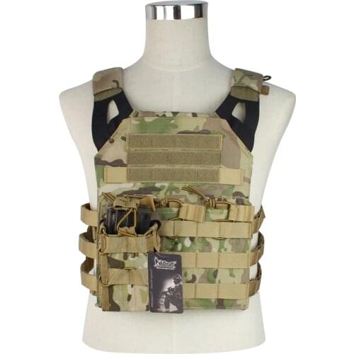 2PCS Tactical JPC Molle Vest Military Single Magazine Pouch Airsoft Paintball Hunting Vest Gear Paintball Game Accessories