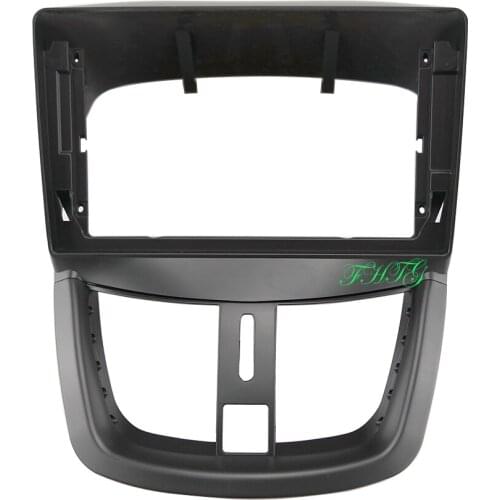9 INCH Car Audio Frame Car dvd Plastic Frame Fascia is suitable for PEUGEOT 207