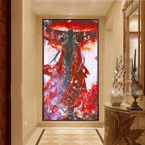 Diamond painting Tian Guan Ci Fu,3d cross stitch,diamond embroidery mosaic Cartoon Anime pattern Porch vertical version I7