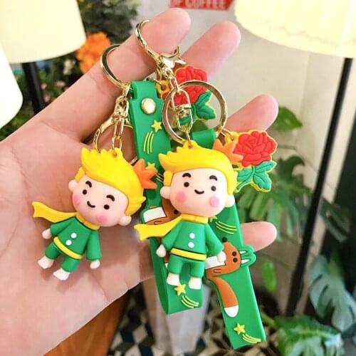 Cute The Little Prince Doll Key Chain LE PETIT PRINCE Keychains Pendant Women Girl Bag Car Accessories Key Ring Men Best Gift