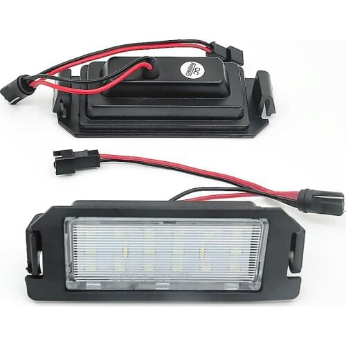 Eonstime 2x 18SMD LED License plate light For Hyundai I10 I20 tiburon coupe Veloster FS XG30 Terracan HP Kia Rio Picanto TA Soul