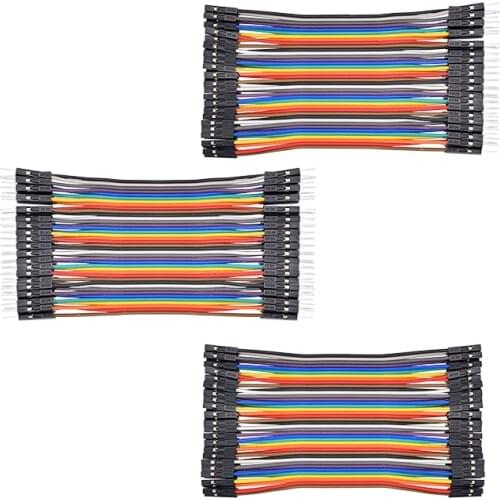 Dupont line 120pcs 10cm male to male + male to female and female to female jumper wire Dupont cable