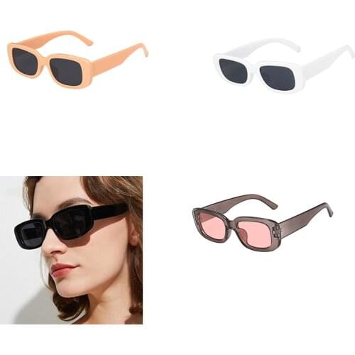Unisex Square Fashion Vintage Sunglasses Fashion UV Protection Eyewear Shade Outdoor Driving Travel Retro Eyeglasses