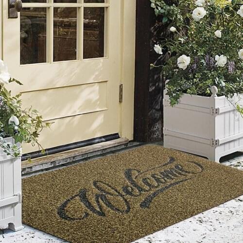 Lightweight Door Mat Stylish Anti-Scratch Entrance Doormat Non Slip Bath Mud Removal Mat for Home Mat Home Textile