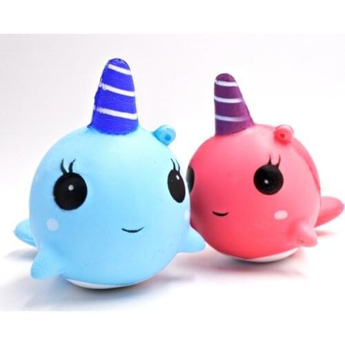 Cute Unicorn Whale Squishy Simulation PU Bread Soft Squeeze Toy Slow Rising Sweet Scented Anti Stress Funny for Kid toys
