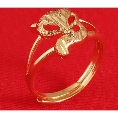 Trendy Animal Ring Gold Color Fashion Animal Jewelry Simple Unique Fox Lowrie Ring Wedding Rings For Women Party Gift