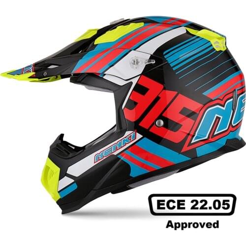 NENKI Motorcycle Helmet Motocross Off Road Helmet ABS Material Motorbike Riding Helmet Casco Moto ECE Certification