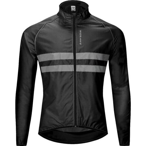 Men Women Windproof Bicycle Long-Sleeve Riding Jacket Road MTB Bike Unisex Cycle Sport Riding Outfits Breathable Reflective Coat