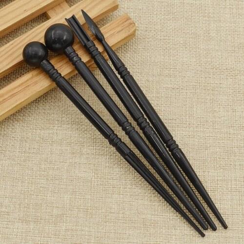 4PCS Carving Craft Brush Pottery Tools Accessories Manual DIY Polymer Clay Model Ceramics Tool Clay Sculpture