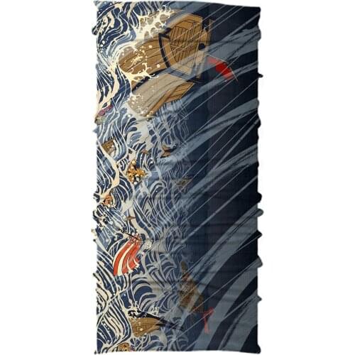 Necko Wavy Sea Buff Bandana Face Mask-DN301 460043897